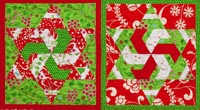 Freespirit fabric Christmas Snow Flower Quilt